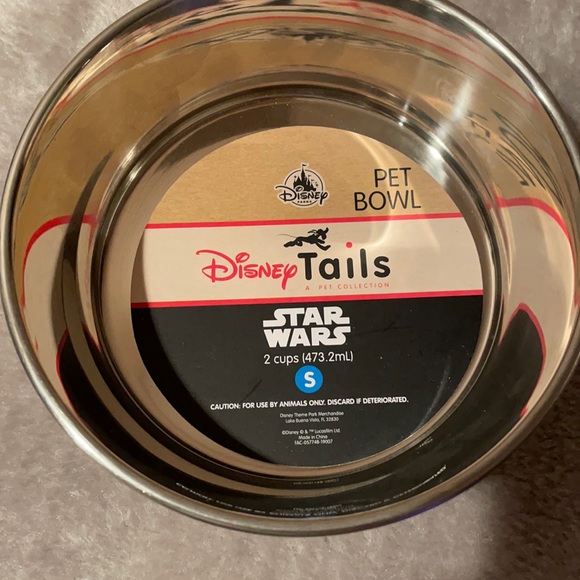 Disney Star Wars 2 cups Small pet bowl new - Picture 2 of 5
